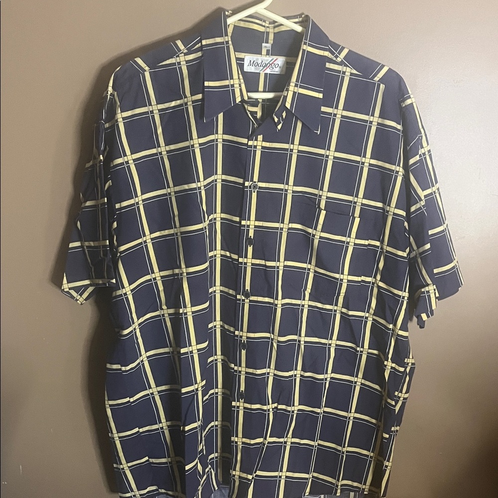😄Vintage Mondango cotton button down dress shirt Korea